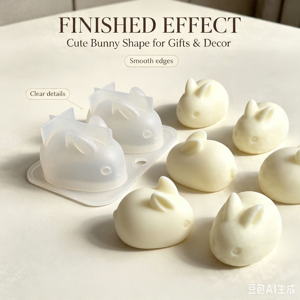 Bunny Cake Mold - Stampo in Silicone 3D a Forma