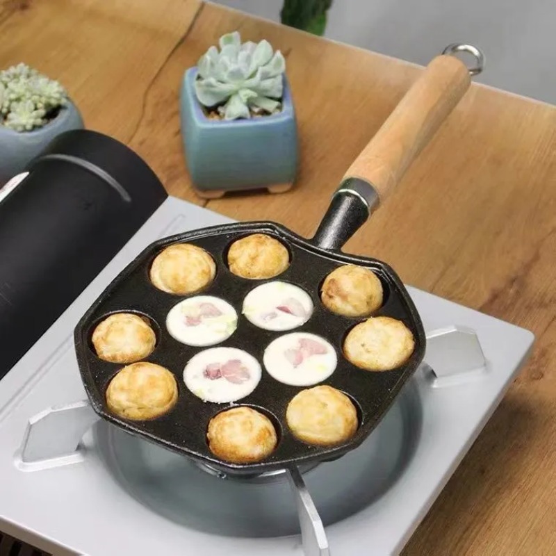 Cast Iron Corn - Cottura Takoyaki Pan 14 fori regalo
