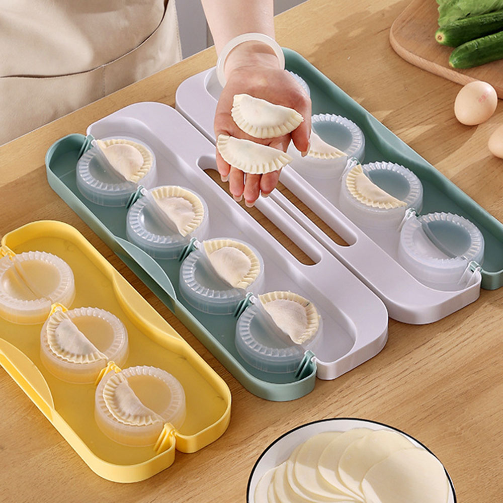 Dumpling Press Set - Creatore di gnocchi fai-da-te 8-Griglia Pressa