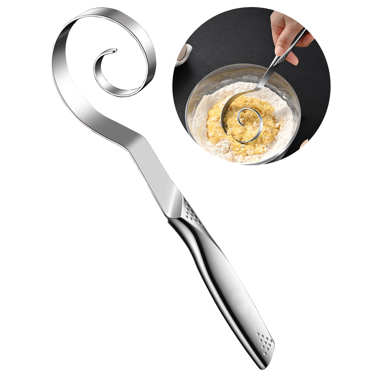 Danish Pancake Pan - Frusta per impasto danese Frullatore per