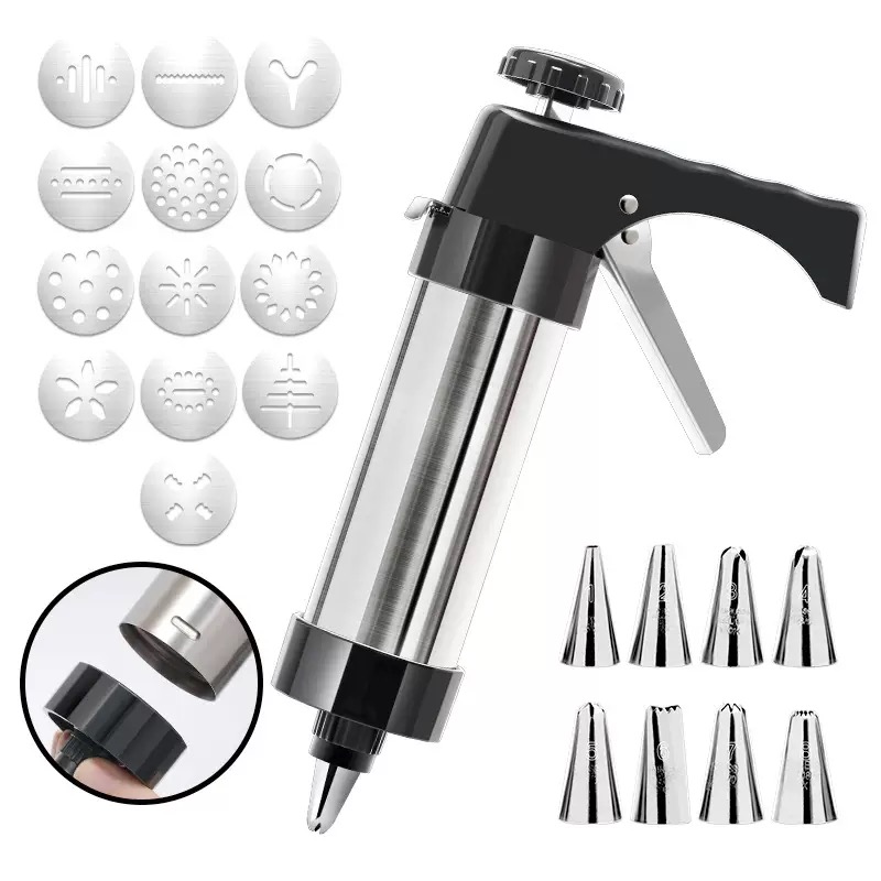 Churros Maker Gun - Kit Pressa per Biscotti Multiuso in