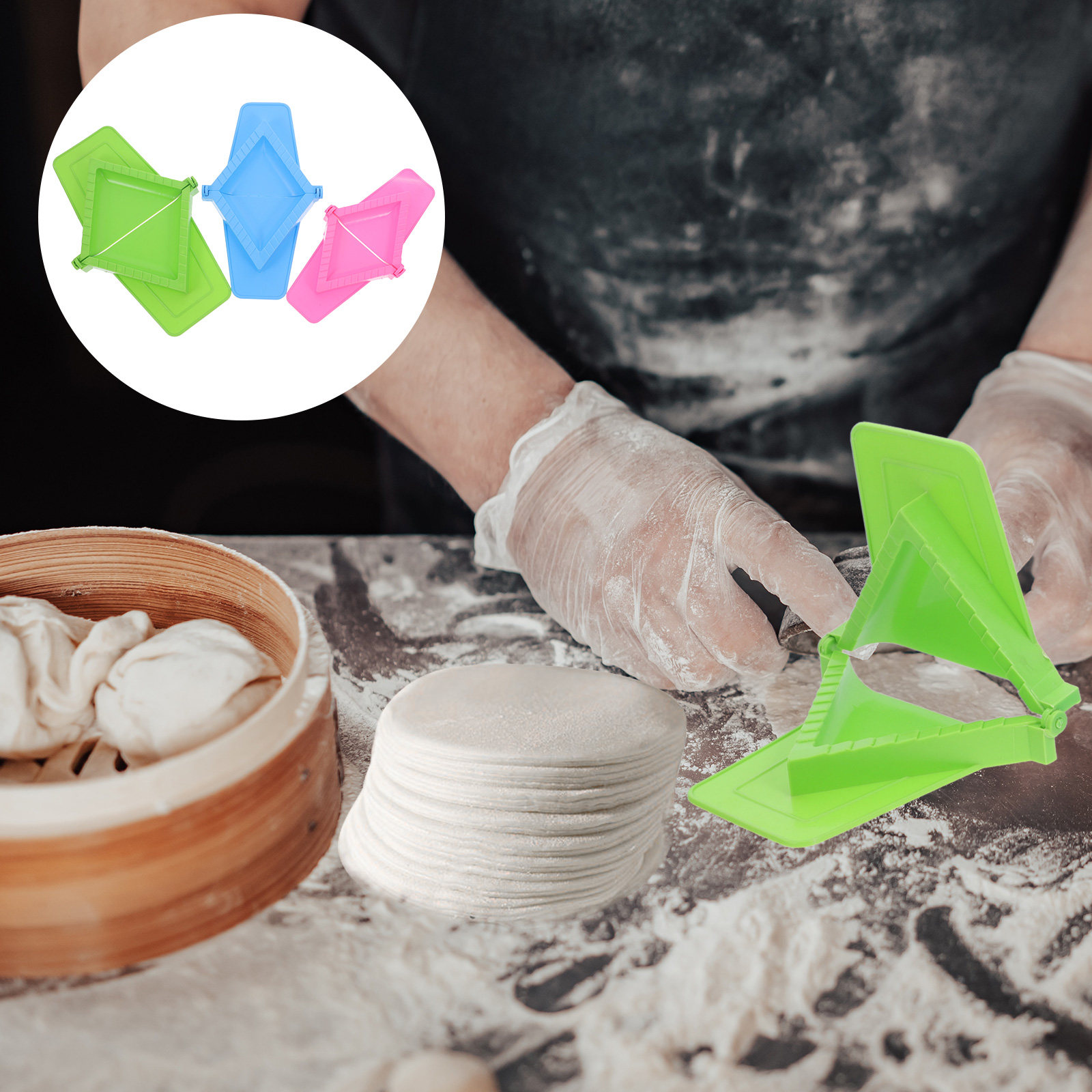 Potsticker Mold - Set di 3 Stampi Manuali per