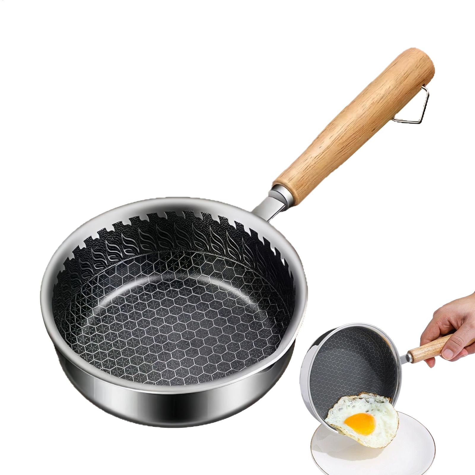 Egg Waffle Pan - Mini Padella Antiaderente con Manico in