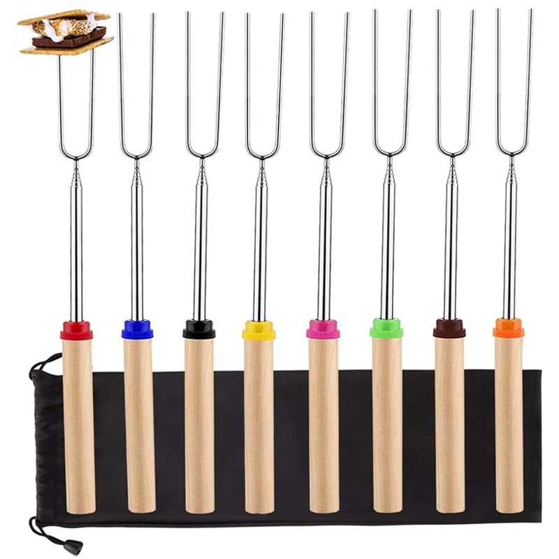 Hot Dog Press - Set di 8 Spiedini per Barbecue