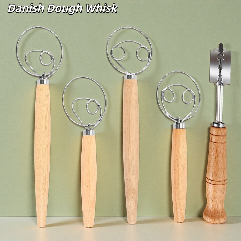 Danish Pancake Pan - Frusta per Impasto in Acciaio Inox