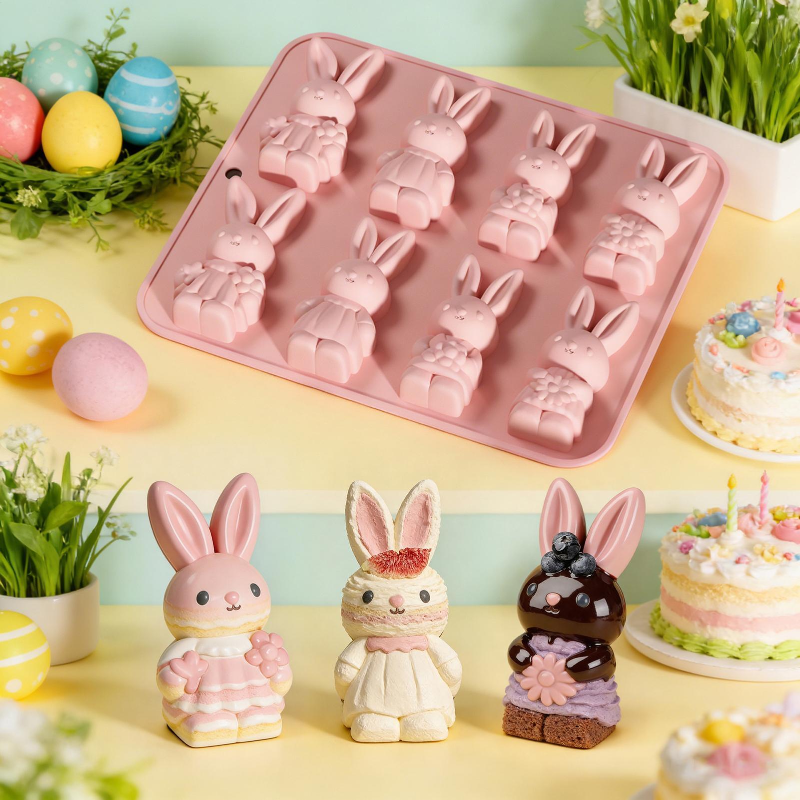 Bunny Cake Mold - Stampo in Silicone Creativo a Forma
