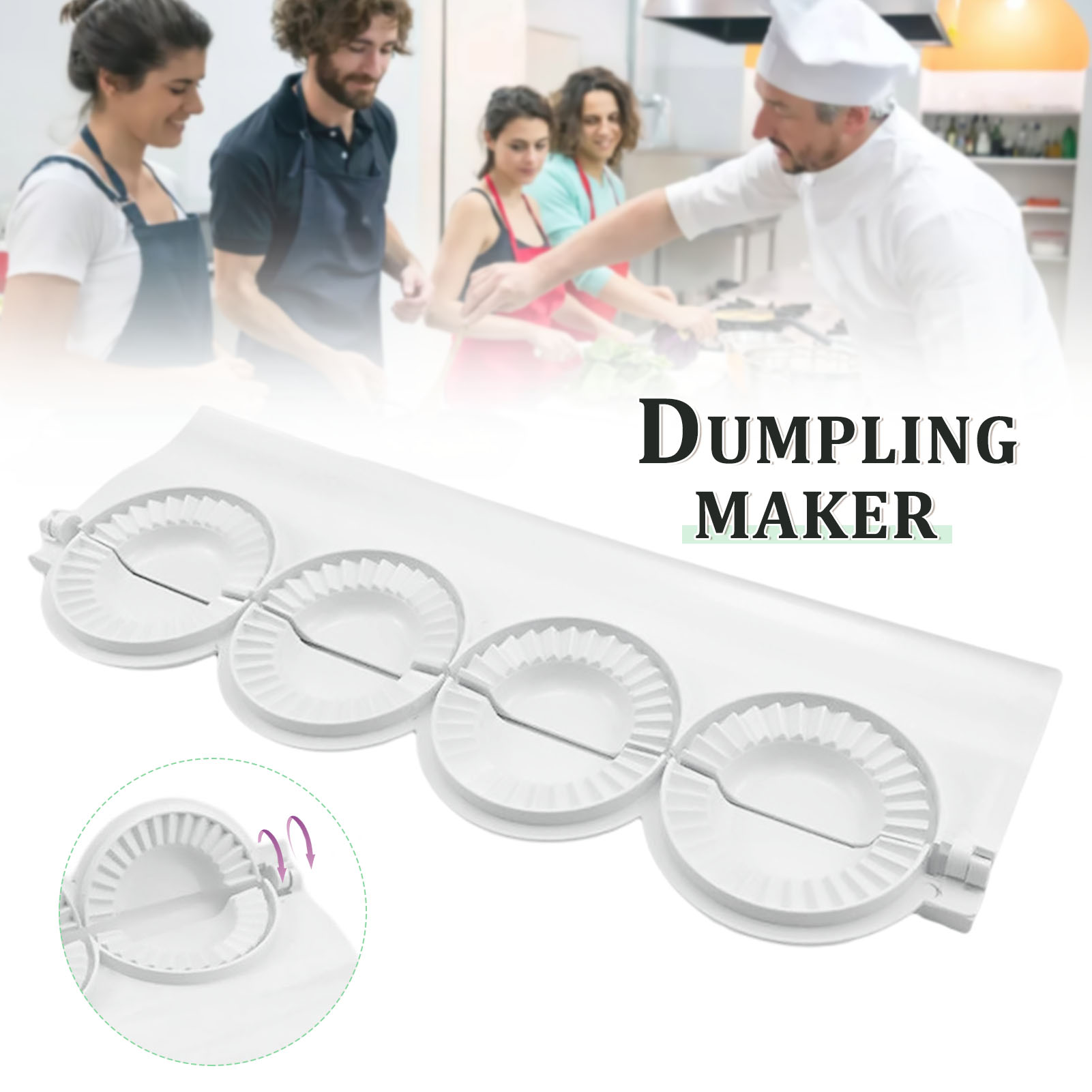 Dumpling Press Set - Grande stampo per gnocchi fai da