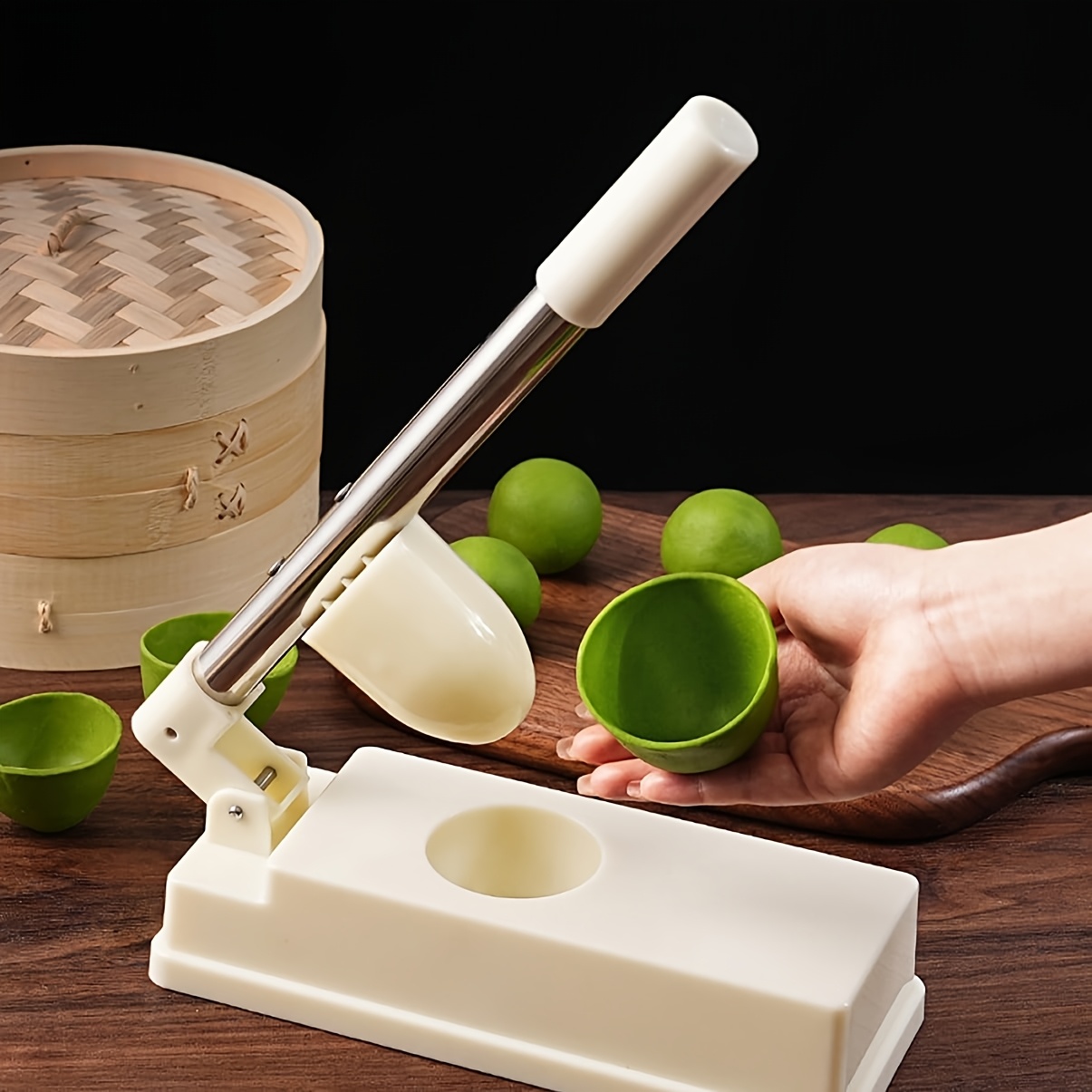 Dumpling Press Set - Stampo Manuale per Sfoglie di Riso