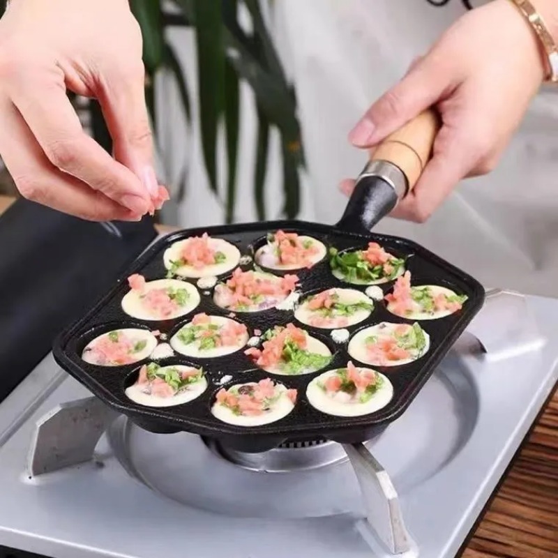 Cottura Takoyaki Pan 14 fori r - Cast Iron Corn recensione e prezzo