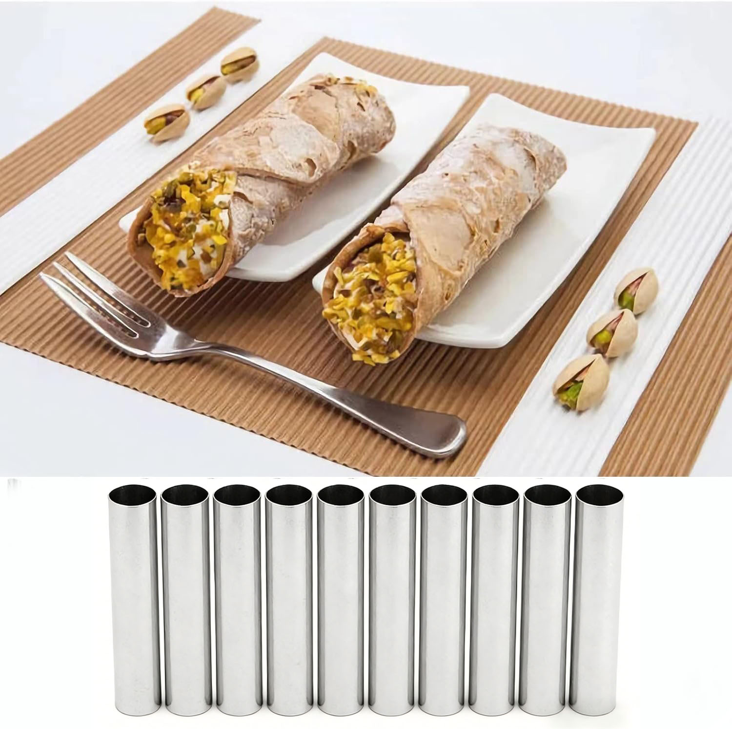 10/20 Pezzi di Tubi per Cannol - Danish Pancake Pan recensione e prezzo