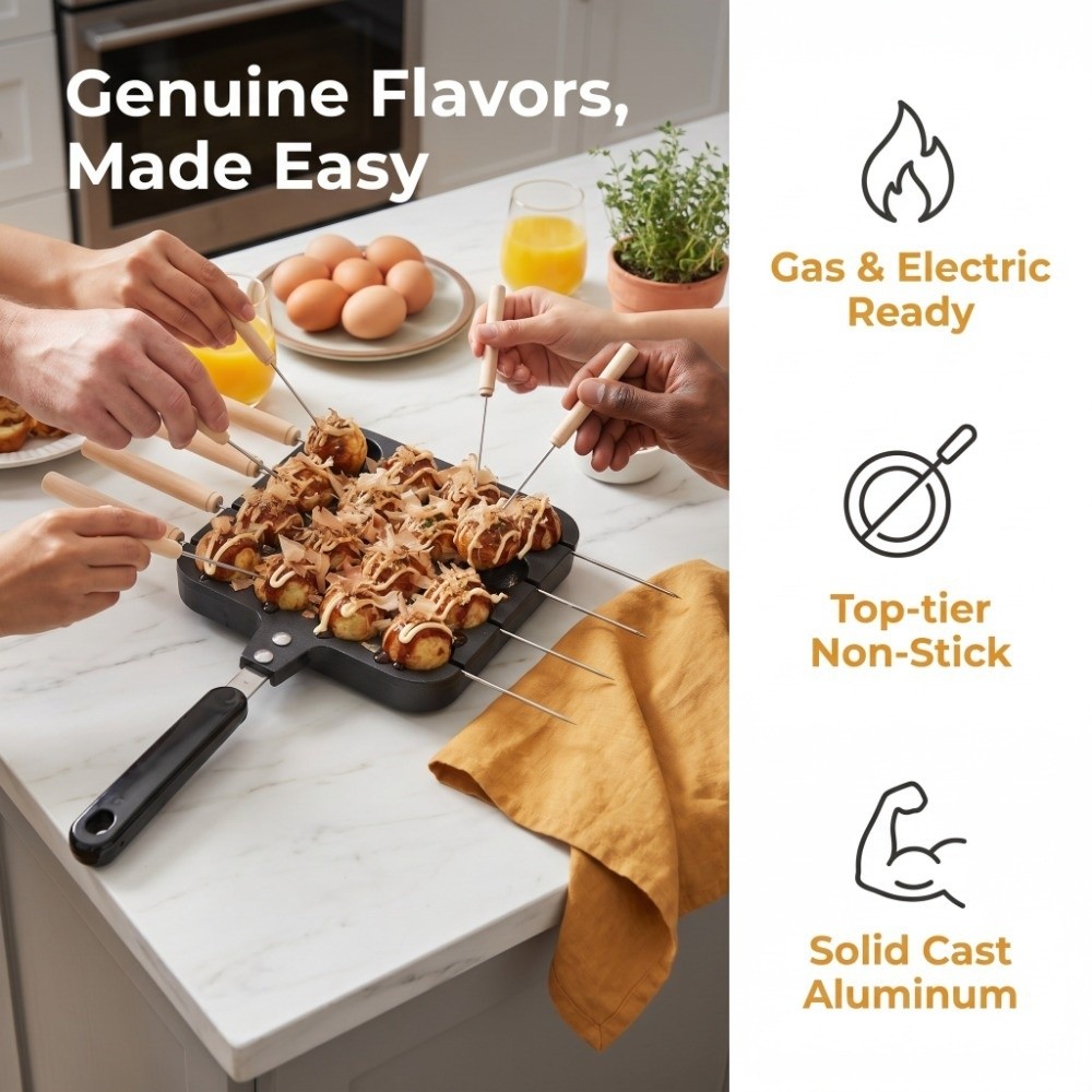 Padella per Takoyaki in Allumi - Takoyaki Grill Plate recensione e prezzo